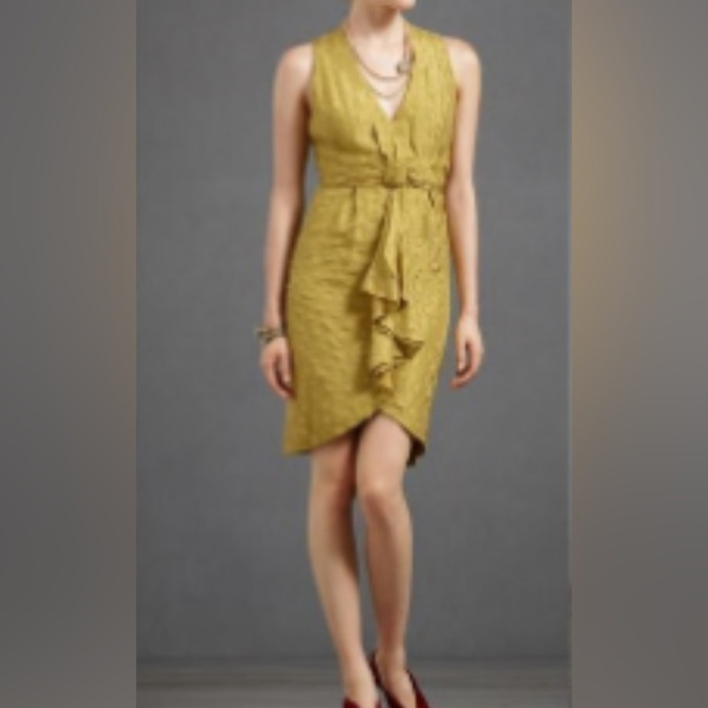 Anthropologie Quillaree Sheath Silk size 8 Dress